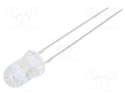 LED; 5mm; red/yellow; 3000÷4200mcd; 30°; 3÷5V; Variant: blinking