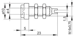 Connector: 4mm banana; socket; 16A; 30VAC; 60VDC; blue; gold-plated