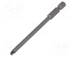 Screwdriver bit; PlusMinus cross PZ-type; SL/PZ1