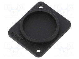 Protection cap; plain screw hole; black; plastic; D: 3mm