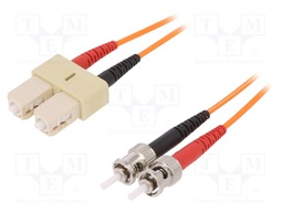 Fiber patch cord; OM2; ST/SC; 2m; LSZH; Optical fiber: 50/125um