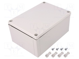 Enclosure: multipurpose; X: 130mm; Y: 180mm; Z: 85mm; MNX; grey; IK08