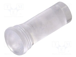 Fiber for LED; Ø5.2mm; L: 12.3mm; round; Front: convex; straight