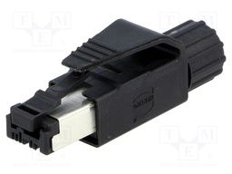 Plug; RJ45; PIN: 4; Cat: 5; gold-plated; Layout: 8p4c; 6.1÷6.9mm; IDC