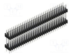 Connector: pin strips; pin header; male; PIN: 66; 1.27mm; THT; 2x33