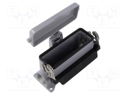 Enclosure: for HDC connectors; C-TYPE; size 104.27; PG21