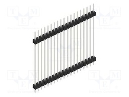 Connector: pin strips; pin header; male; PIN: 19; 2.54mm; THT; 1x19