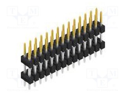Connector: pin strips; pin header; male; PIN: 28; 2.54mm; THT; 2x14