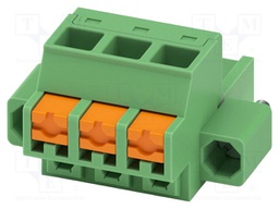 PCB connector, nominal cross section: 2.5 mm2, color: green,