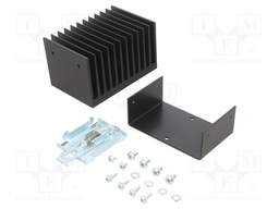 Heatsink: extruded; L: 82mm; W: 119mm; H: 94mm; aluminium; anodized