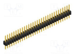 Connector: pin strips; pin header; male; PIN: 31; 1.27mm; THT; 1x31