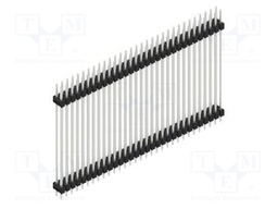 Connector: pin strips; pin header; male; PIN: 62; 2.54mm; THT; 2x31