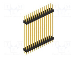 Connector: pin strips; pin header; male; PIN: 28; 2.54mm; THT; 2x14