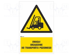 Safety sign; warning; Mat: self-adhesive folie; W: 200mm; H: 300mm