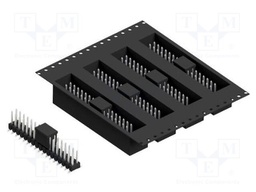 Connector: pin strips; pin header; male; PIN: 34; 2.54mm; SMT; 2x17