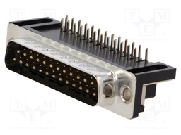 D-Sub; PIN: 25; socket; male; stamped and formed contacts; THT