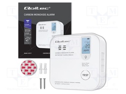 Meter: CO detector; Display: LCD; 87x87x31mm; -10÷40°C