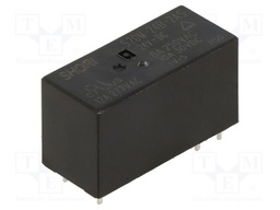 Relay: electromagnetic; DPDT; Ucoil: 12VDC; Icontacts max: 5A; PCB