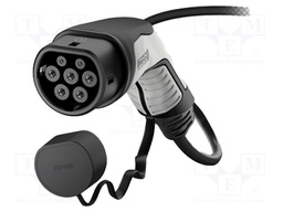 Cable: eMobility; 250V; 5kW; wires,Type 2; IP44; 10m; 20A; -40÷50°C