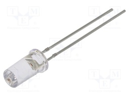 LED; orange; 5mm; 50°; Front: flat; 2.1÷2.6VDC; Pitch: 2.54mm; round