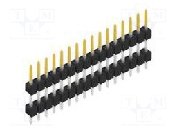 Connector: pin strips; pin header; male; PIN: 16; 2.54mm; THT; 1x16