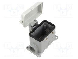 Enclosure: for HDC connectors; C-TYPE; size 57.27; Gland holes: 1