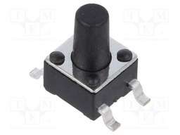Microswitch TACT; SPST-NO; Pos: 2; 0.05A/12VDC; SMT; 1.57N; 7mm