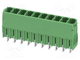 PCB headers, nominal cross section: 6 mm?, color: green, nom