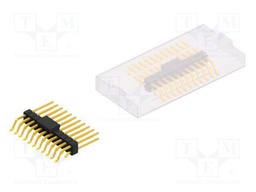 Connector: pin strips; pin header; male; PIN: 22; 2.54mm; SMT; 2x11