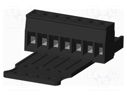 Connector: pluggable terminal block; plug; female; straight; 300V