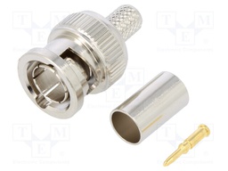 BNC Str Plg Hex 75Ohm Nickel P
