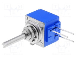 Potentiometer: shaft; single turn; 10kΩ; 2W; ±10%; 3.18mm; linear