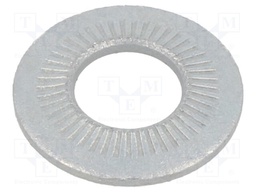 Washer; internally serrated; M12; D=27mm; h=3.1mm; spring steel
