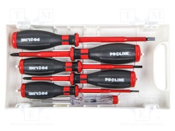 Kit: screwdrivers; insulated; Phillips,slot; 6pcs.