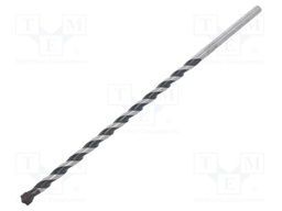 Drill bit; for concrete; Ø: 15/64",6mm; L: 200mm; metal; blister