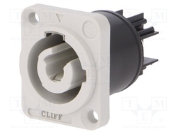Connector: circular; female; CLIFFCON-P; 20A; 250VAC; Colour: grey