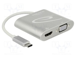 Splitter; Full HD 1080p,QHD 1440p; 0.15m; silver; metal; silver
