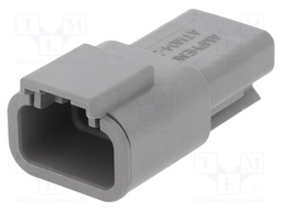 Connector: wire-wire; ATM; plug; male; PIN: 3; IP67; Locking: latch