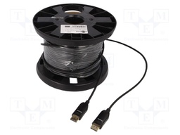 Cable; DisplayPort 1.4,HDCP 2.2,optical; 50m; black