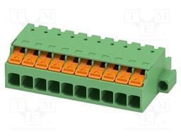 PCB connector, nominal cross section: 2.5 mm2, color: green,