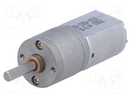 Motor: DC; with gearbox; 6VDC; 2.9A; Shaft: D spring; 30rpm