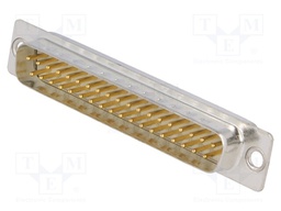 D-Sub; PIN: 37; plug; male; turned contacts; soldering