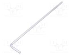 Key; hexagon keys,spherical; HEX 3mm; Overall len: 128mm