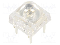 LED Super Flux; 7.62x7.62mm; blue; 120°; Front: convex; 60mA