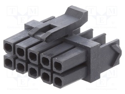 Plug; wire-board; female; Micro-Fit TPA; 3mm; PIN: 10; w/o contacts