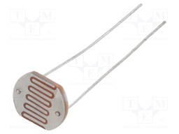 Photoresistor; 250mW; 8÷20kΩ; 560nm; Mounting: THT; 250VDC