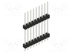 Connector: pin strips; pin header; male; PIN: 9; 2.54mm; THT; 1x9