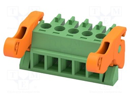 PCB connector, nominal cross section: 1.5 mm2, color: green,