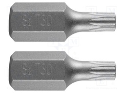 Screwdriver bit; Torx®; TX30; Overall len: 30mm; Mounting: 3/8"