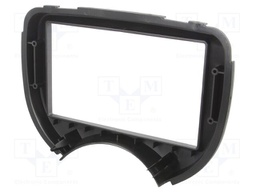 Radio mounting frame; Nissan; 2 DIN; silver